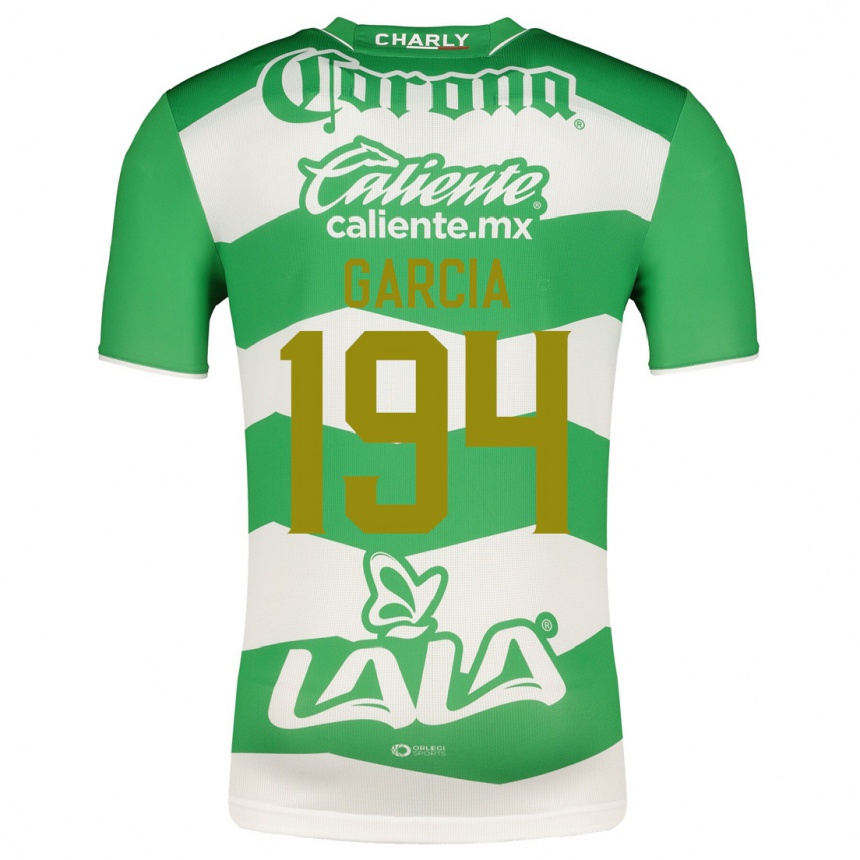 Men Football Anthony García #194 Green Home Jersey 2023/24 T-Shirt