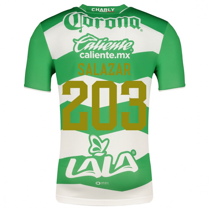 Men Football Roberto Salazar #203 Green Home Jersey 2023/24 T-Shirt