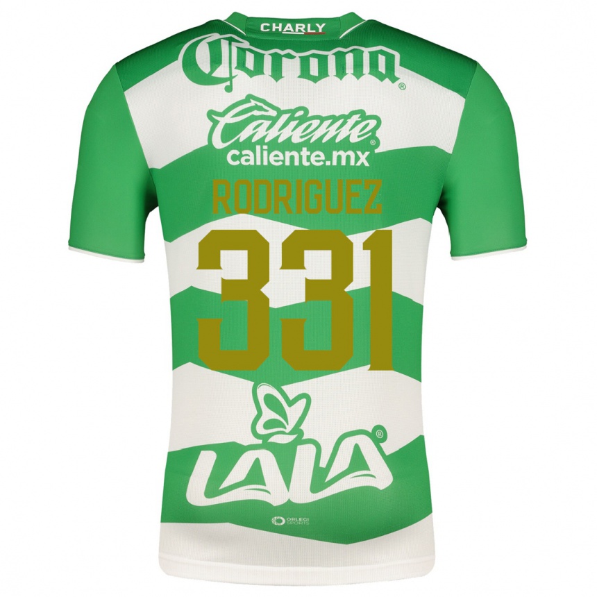 Men Football Juan Rodríguez #331 Green Home Jersey 2023/24 T-Shirt