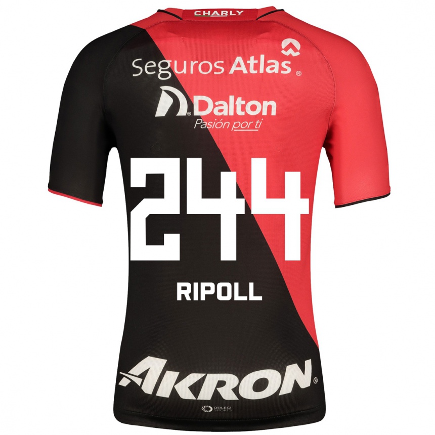 Men Football Alonso Ripoll #244 Black Home Jersey 2023/24 T-Shirt