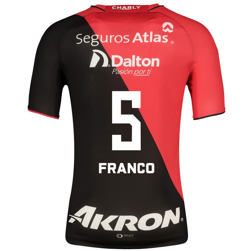 Men Football Alejandra Franco #5 Black Home Jersey 2023/24 T-Shirt