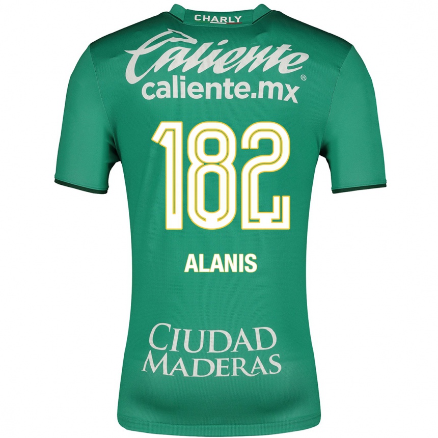 Men Football Alejandro Alanís #182 Green Home Jersey 2023/24 T-Shirt