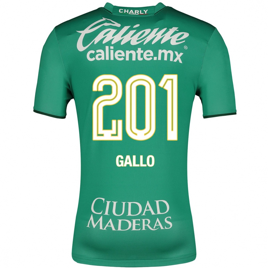 Men Football Andrés Gallo #201 Green Home Jersey 2023/24 T-Shirt