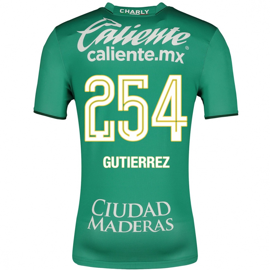 Men Football Alan Gutiérrez #254 Green Home Jersey 2023/24 T-Shirt