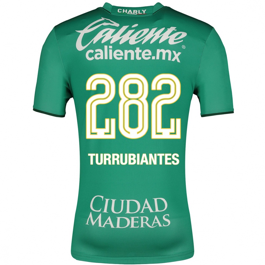 Men Football Abdon Turrubiantes #282 Green Home Jersey 2023/24 T-Shirt
