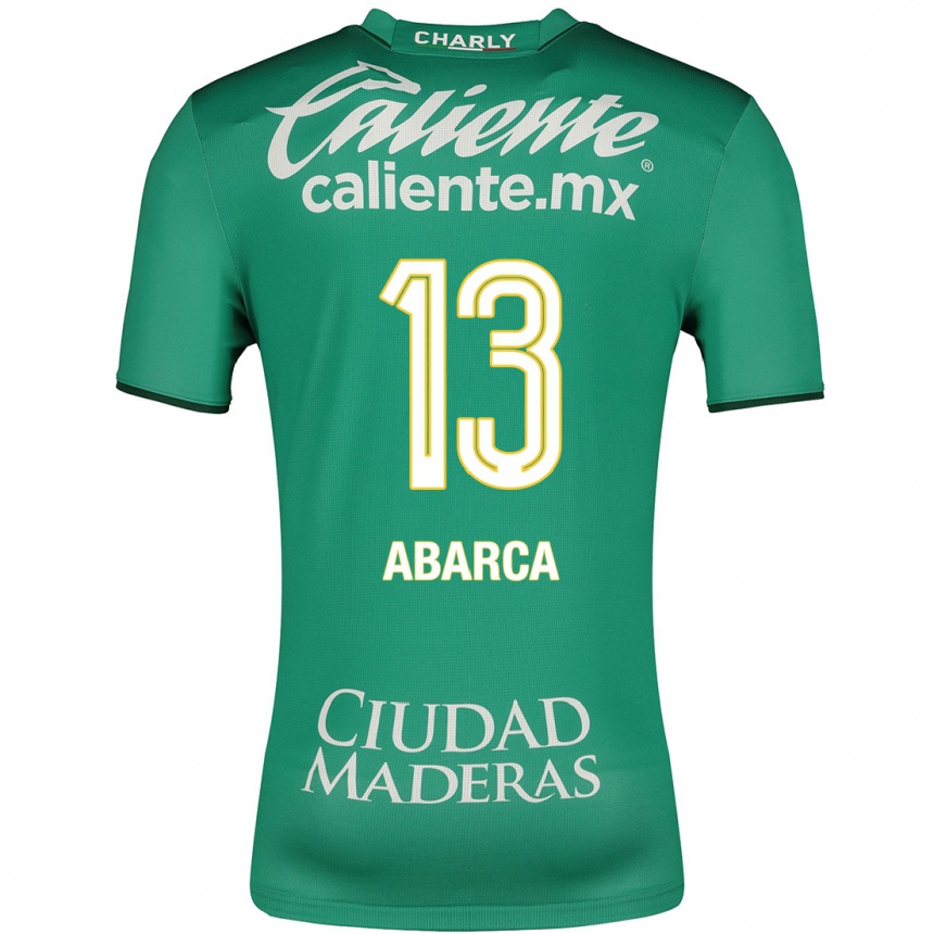 Men Football Vidalia Abarca #13 Green Home Jersey 2023/24 T-Shirt