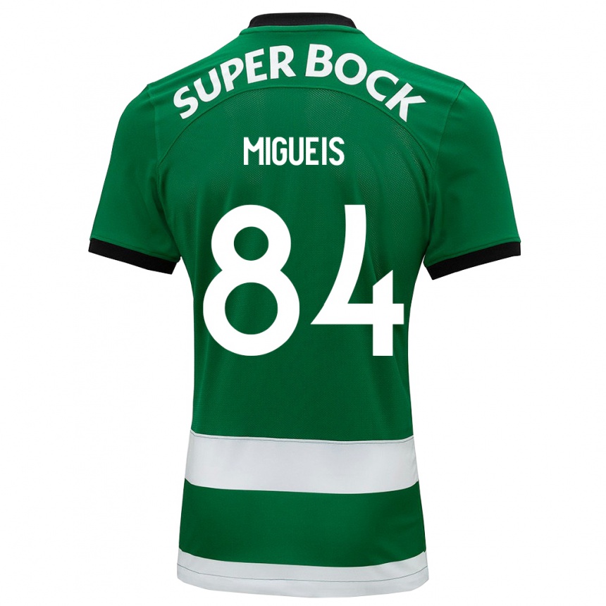 Men Football Pedro Miguéis #84 Green Home Jersey 2023/24 T-Shirt