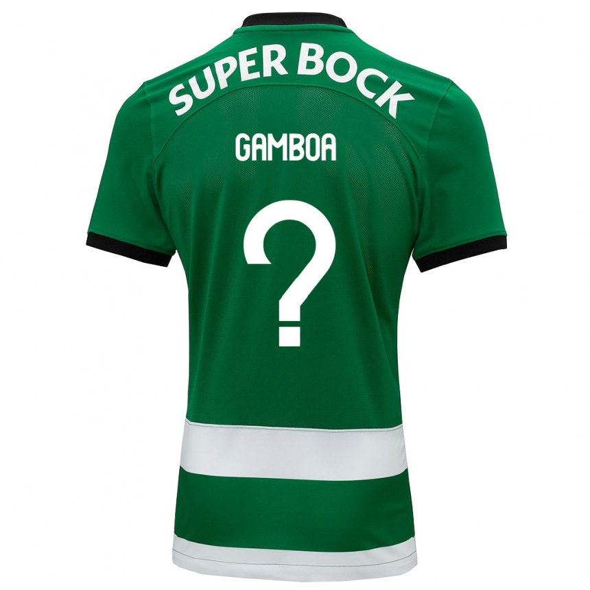 Men Football Sandro Gamboa #0 Green Home Jersey 2023/24 T-Shirt