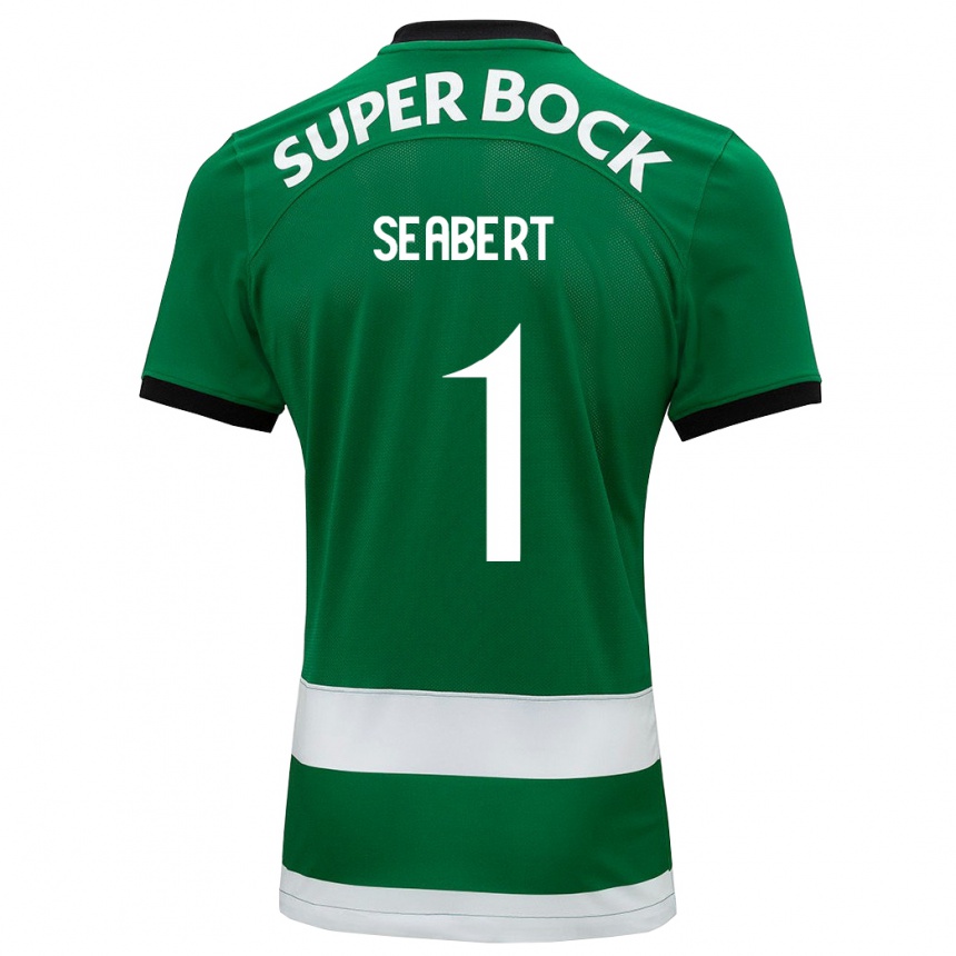 Men Football Hannah Grace Seabert #1 Green Home Jersey 2023/24 T-Shirt