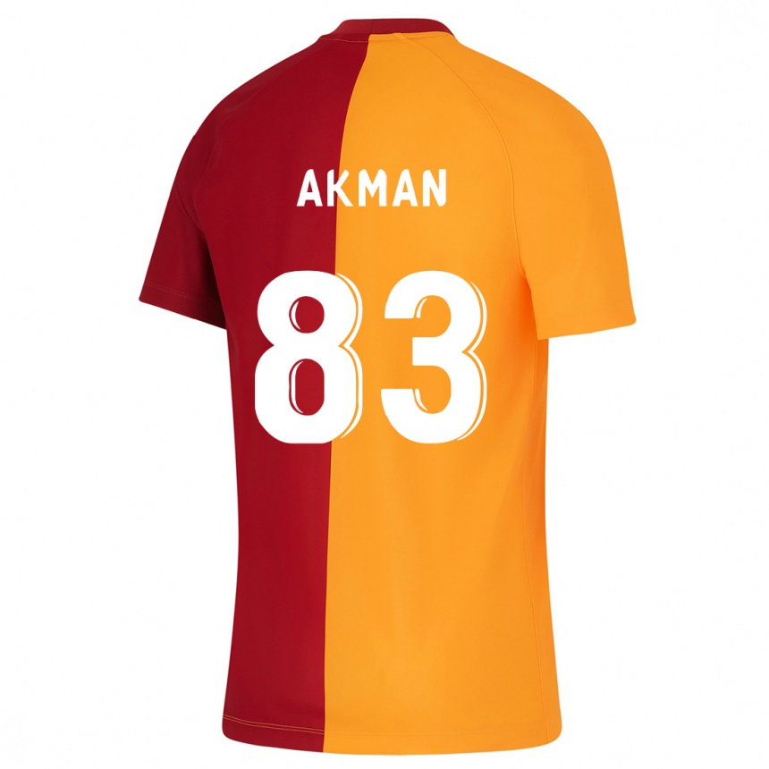 Men Football Efe Akman #83 Orange Home Jersey 2023/24 T-Shirt