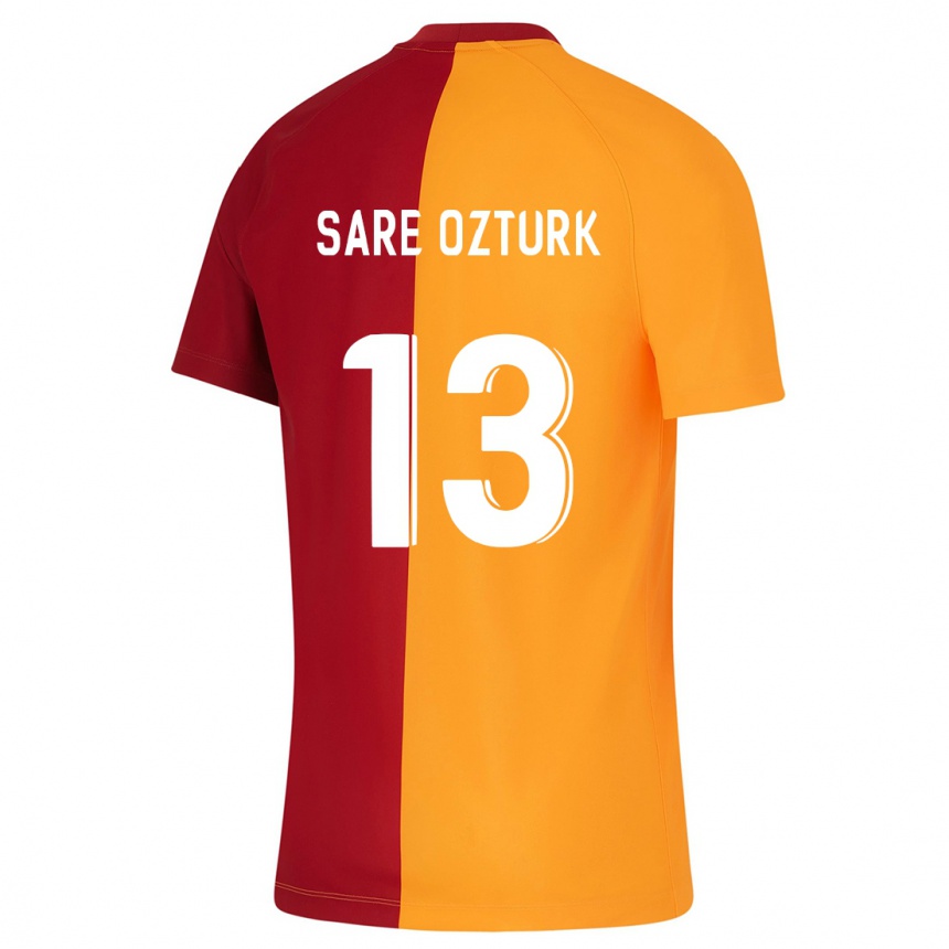 Men Football Fatma Sare Öztürk #13 Orange Home Jersey 2023/24 T-Shirt