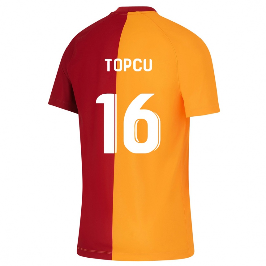 Men Football Ebru Topçu #16 Orange Home Jersey 2023/24 T-Shirt