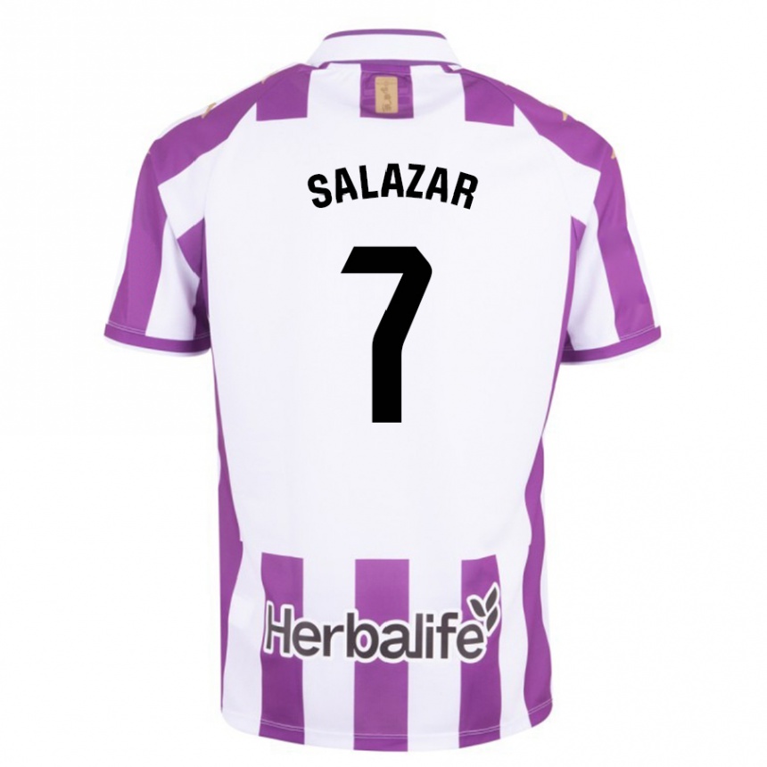 Men Football Israel Salazar #7 Purple Home Jersey 2023/24 T-Shirt