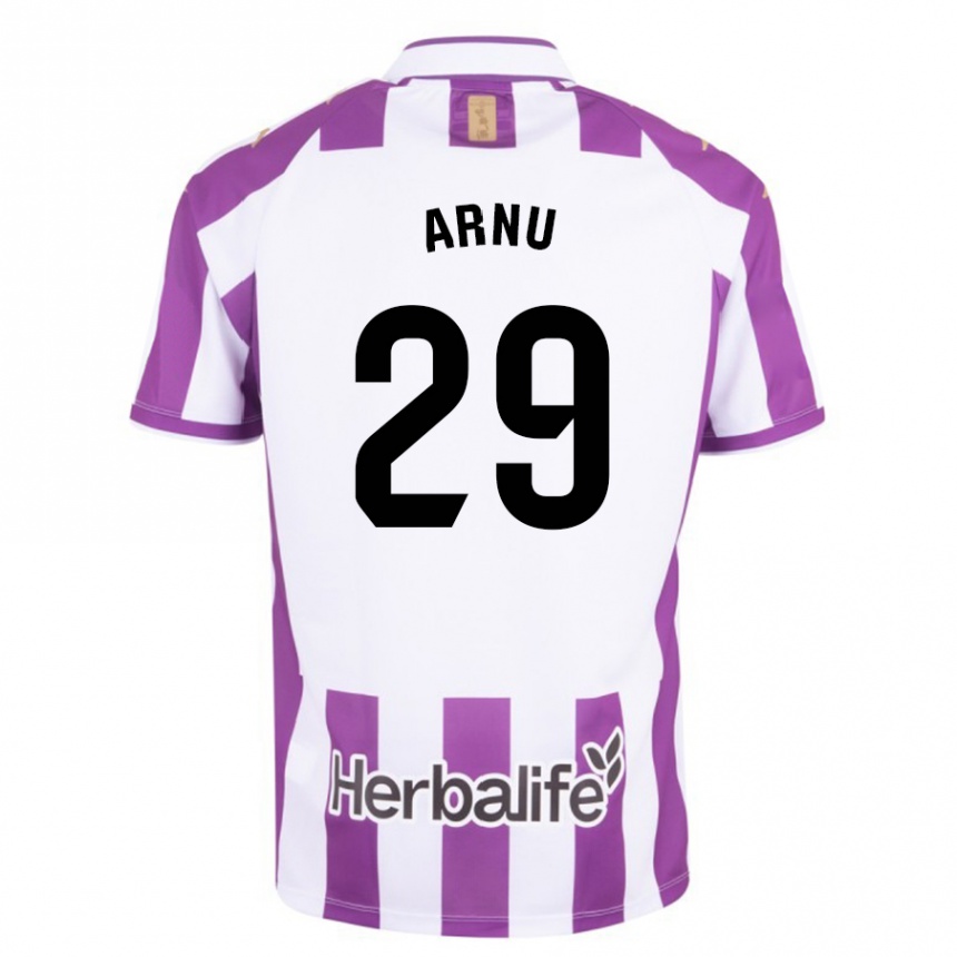 Men Football Adrián Arnu #29 Purple Home Jersey 2023/24 T-Shirt