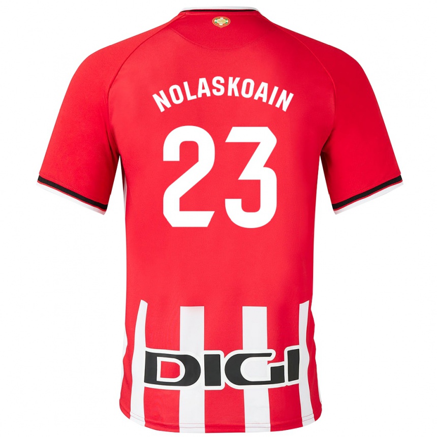 Men Football Peru Nolaskoain #23 Red Home Jersey 2023/24 T-Shirt