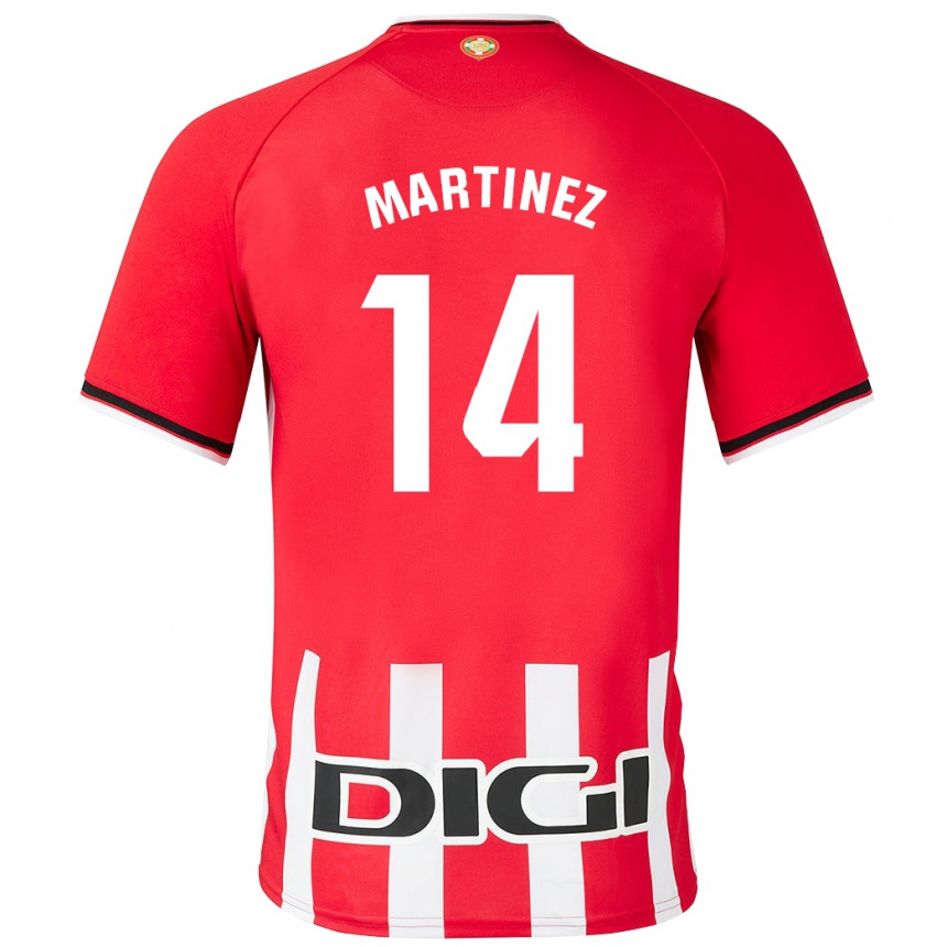 Men Football Pablo Martínez #14 Red Home Jersey 2023/24 T-Shirt