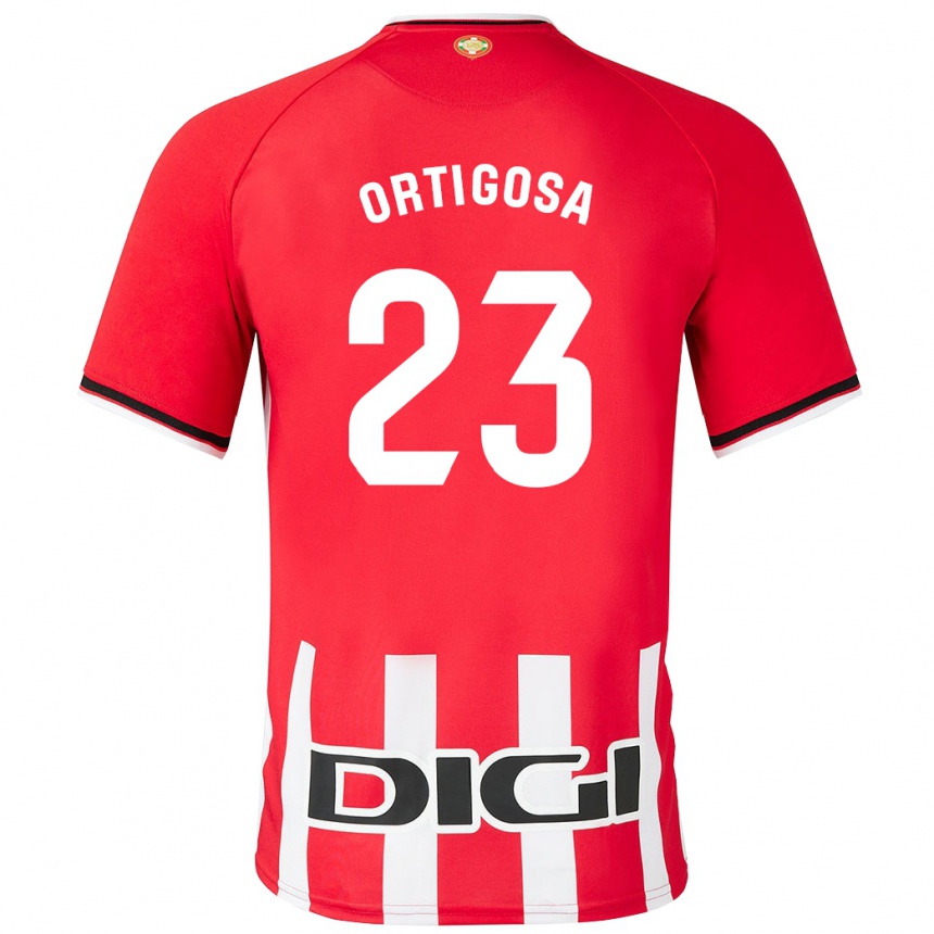 Men Football Aritz Ortigosa #23 Red Home Jersey 2023/24 T-Shirt