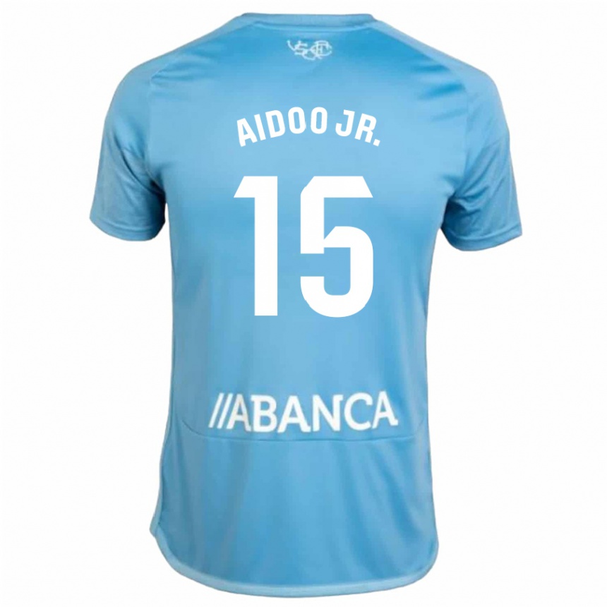 Men Football Joseph Aidoo #15 Blue Home Jersey 2023/24 T-Shirt