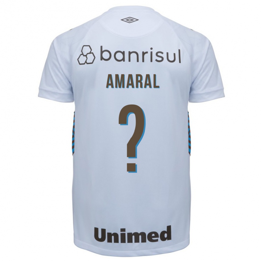 Men Football Lucas Amaral #0 White Away Jersey 2023/24 T-Shirt