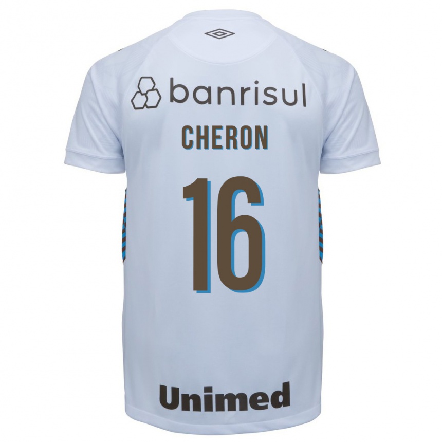 Men Football Bruno Cheron #16 White Away Jersey 2023/24 T-Shirt