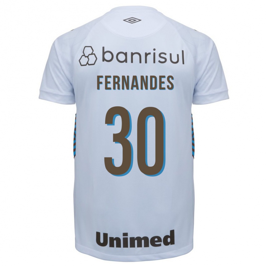 Men Football Raquel Fernandes #30 White Away Jersey 2023/24 T-Shirt