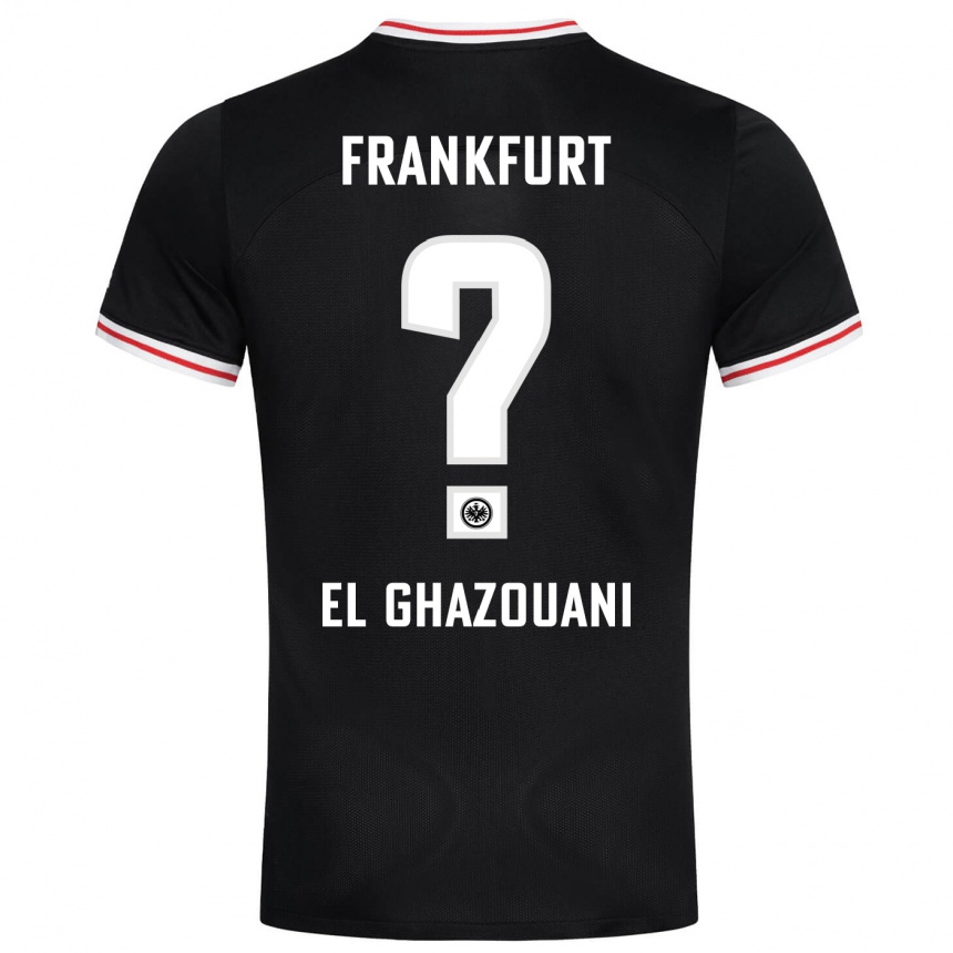 Men Football Mohamed El Ghazouani #0 Black Away Jersey 2023/24 T-Shirt