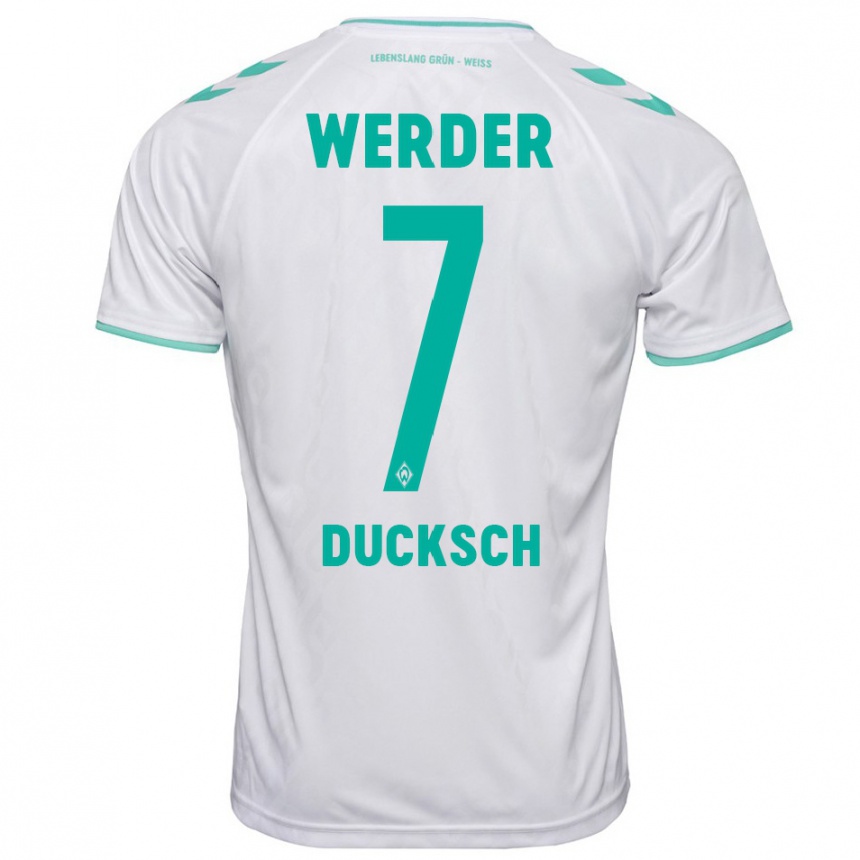 Men Football Marvin Ducksch #7 White Away Jersey 2023/24 T-Shirt