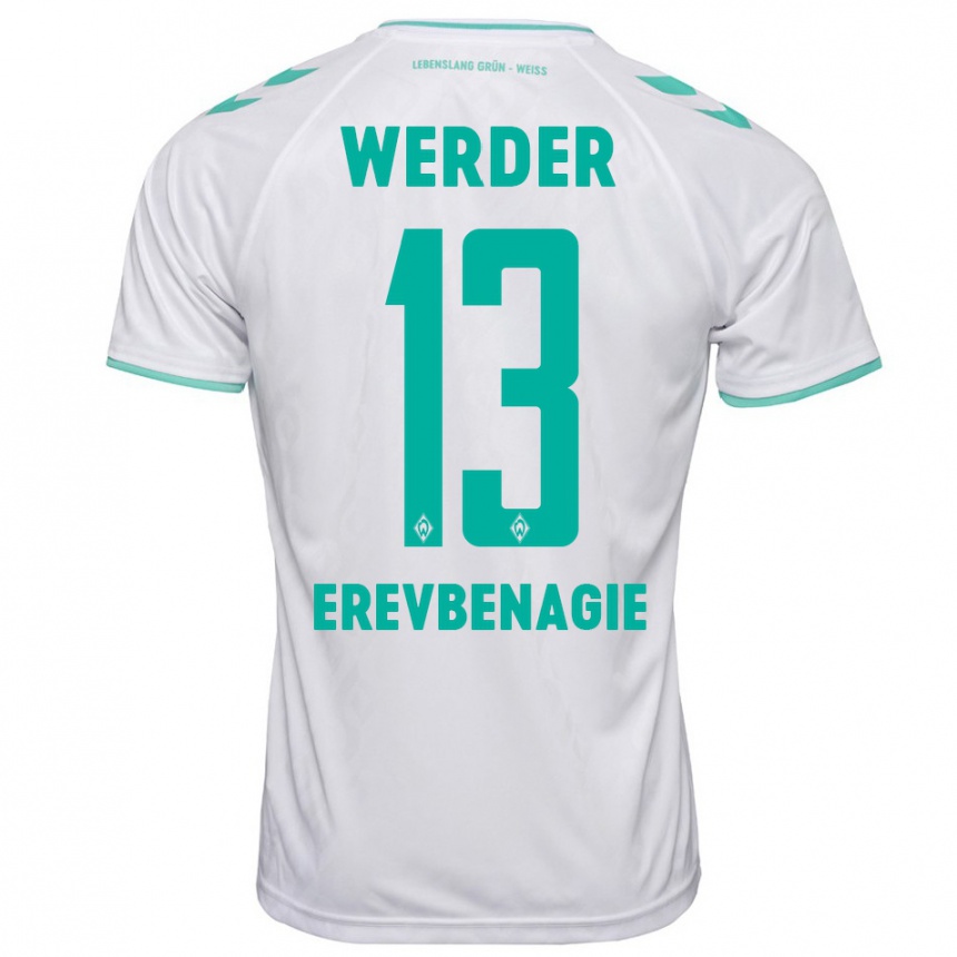 Men Football Paul Erevbenagie #13 White Away Jersey 2023/24 T-Shirt