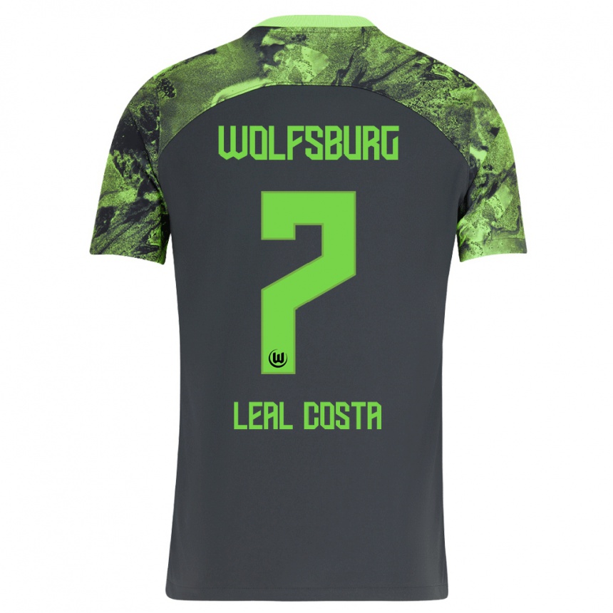 Men Football David Leal Costa #7 Dark Grey Away Jersey 2023/24 T-Shirt