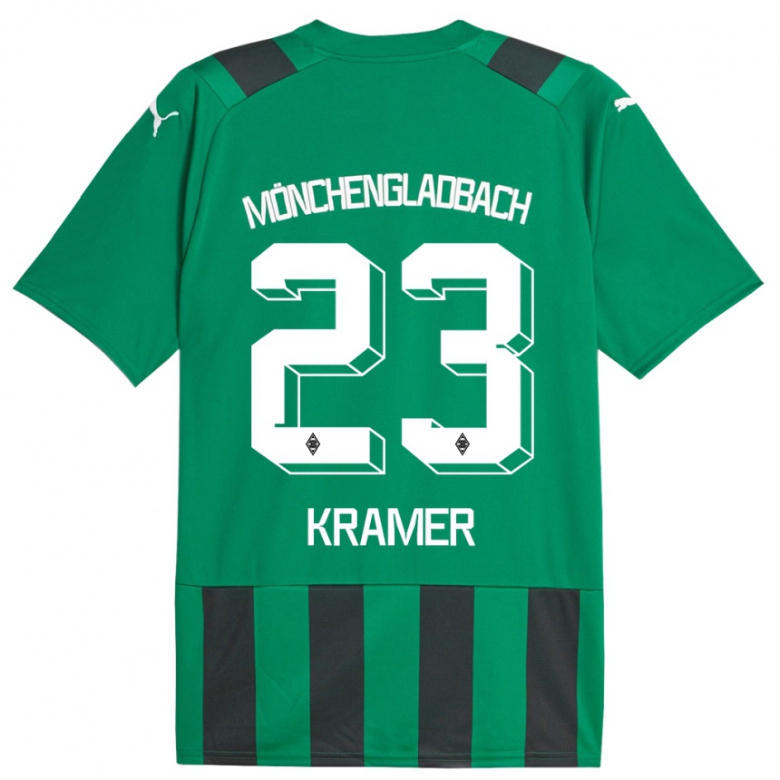 Men Football Christoph Kramer #23 Black Green Away Jersey 2023/24 T-Shirt