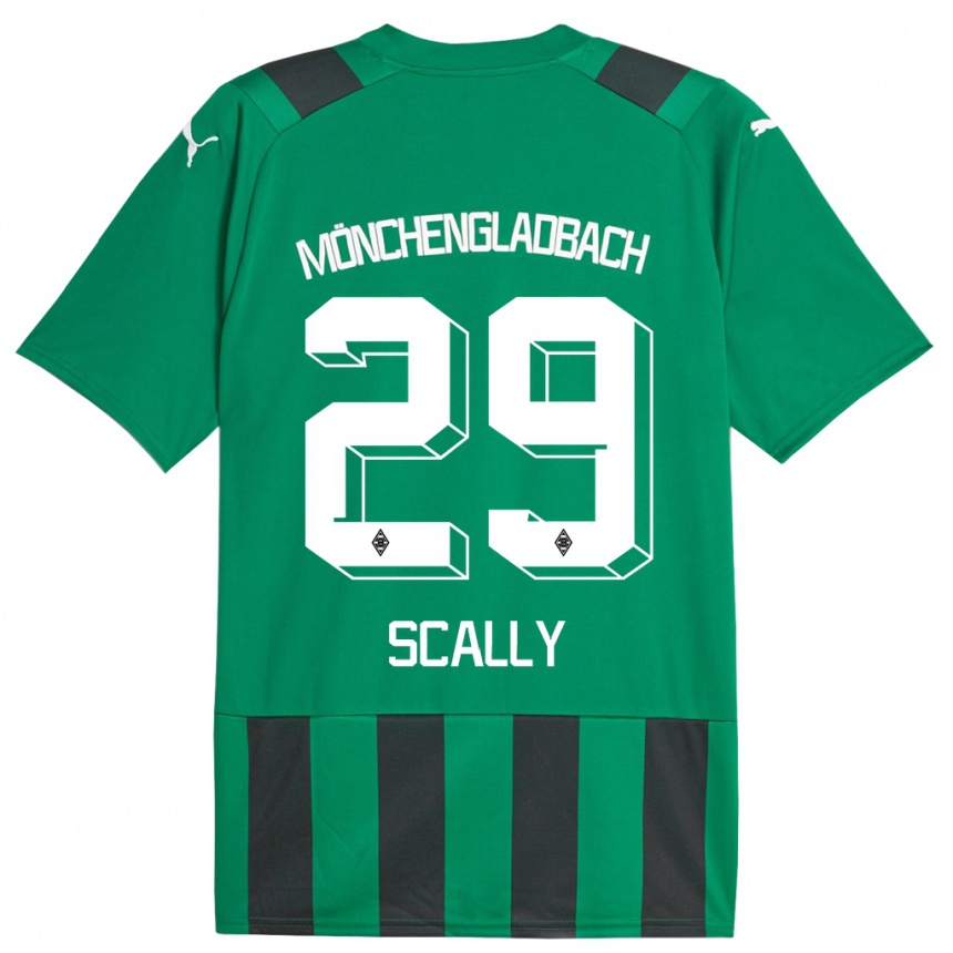 Men Football Joe Scally #29 Black Green Away Jersey 2023/24 T-Shirt