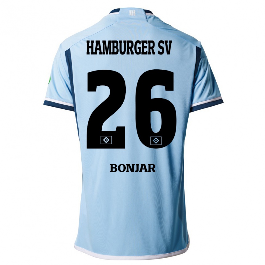 Men Football Amir Bonjar #26 Blue Away Jersey 2023/24 T-Shirt