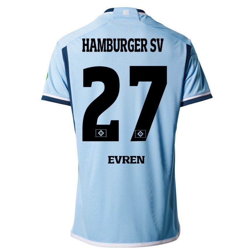 Men Football Batuhan Evren #27 Blue Away Jersey 2023/24 T-Shirt