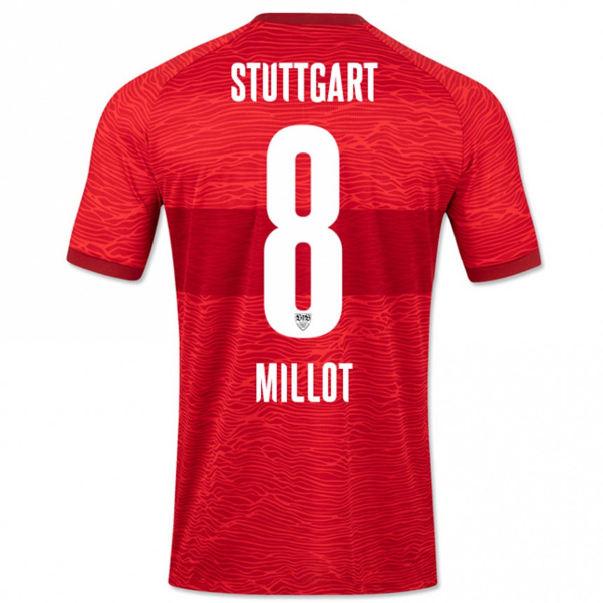 Men Football Enzo Millot #8 Red Away Jersey 2023/24 T-Shirt