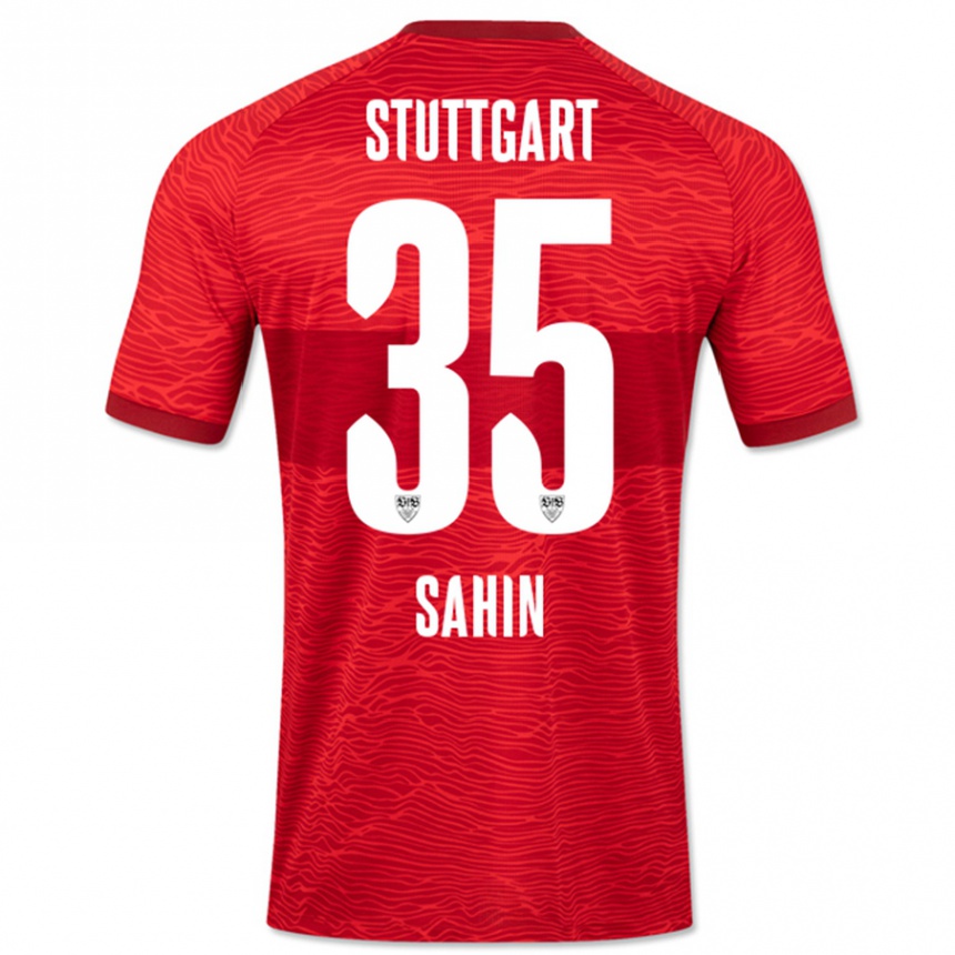 Men Football Mehmet Sahin #35 Red Away Jersey 2023/24 T-Shirt