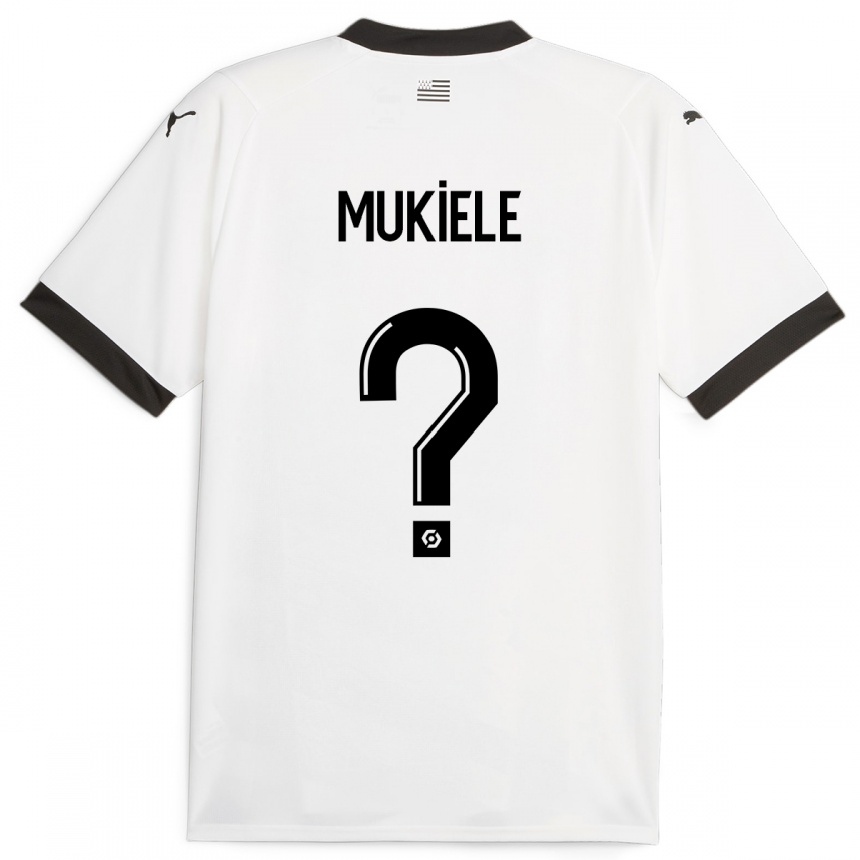 Men Football Nordan Mukiele #0 White Away Jersey 2023/24 T-Shirt