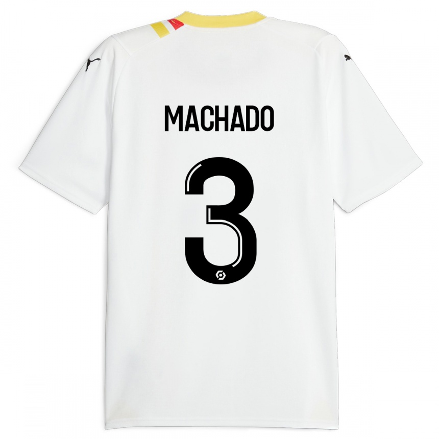 Men Football Deiver Machado #3 Black Away Jersey 2023/24 T-Shirt