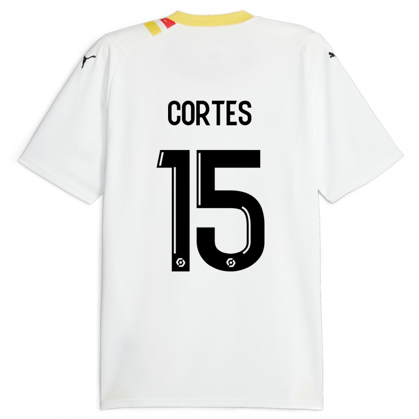 Men Football Óscar Cortés #15 Black Away Jersey 2023/24 T-Shirt