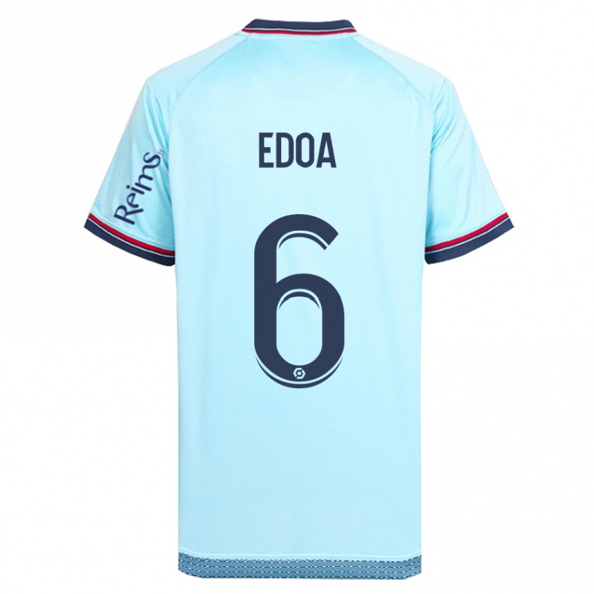 Men Football Valentin Atangana Edoa #6 Sky Blue Away Jersey 2023/24 T-Shirt