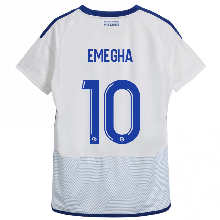 Men Football Emanuel Emegha #10 White Away Jersey 2023/24 T-Shirt