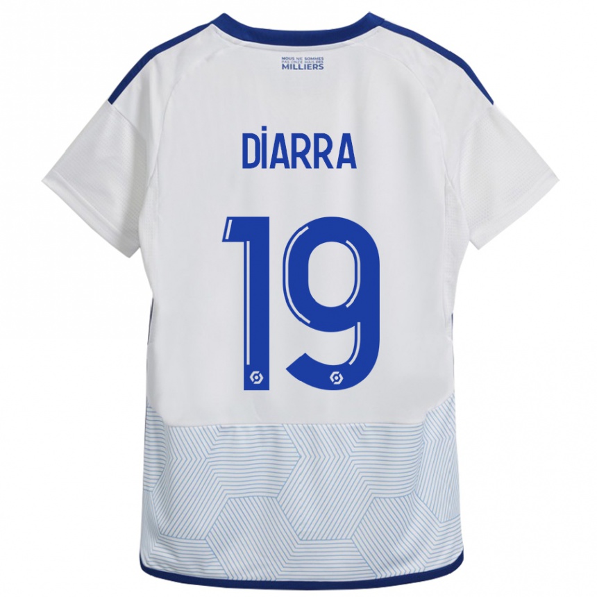 Men Football Habib Diarra #19 White Away Jersey 2023/24 T-Shirt