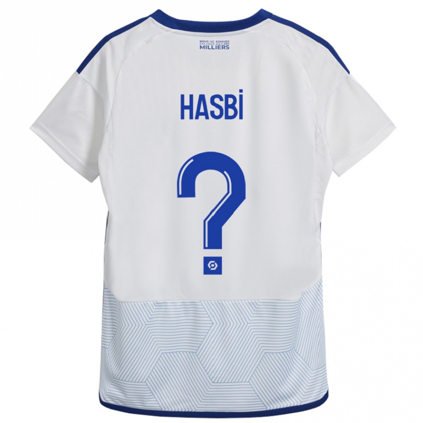 Men Football Walid Hasbi #0 White Away Jersey 2023/24 T-Shirt