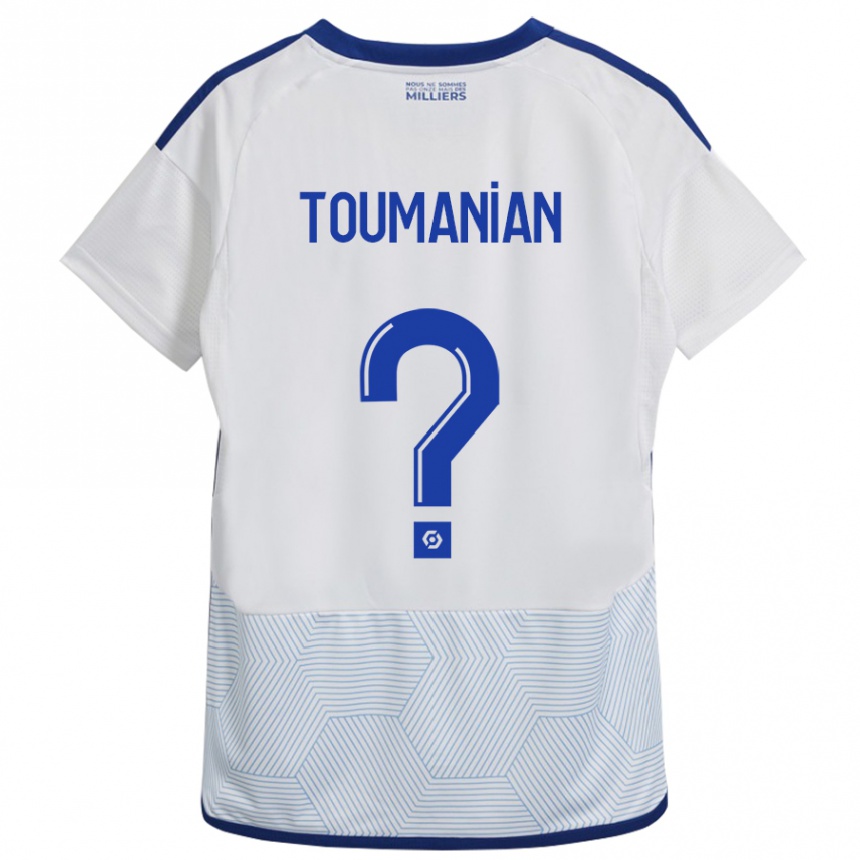 Men Football Anthony Toumanian #0 White Away Jersey 2023/24 T-Shirt