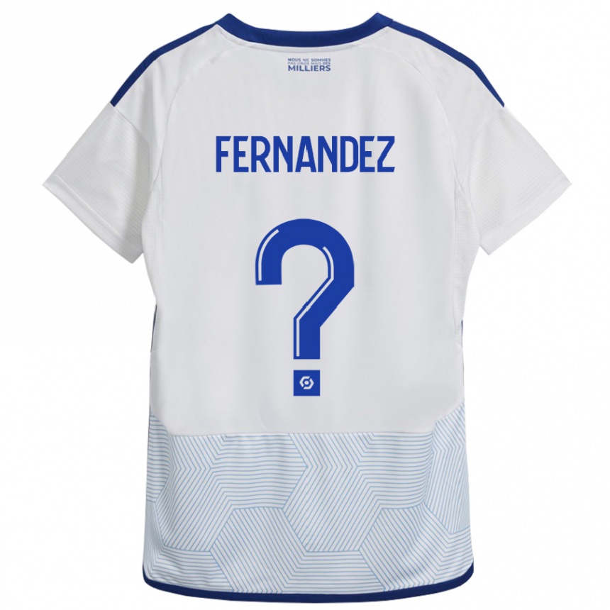 Men Football Elies Araar Fernandez #0 White Away Jersey 2023/24 T-Shirt