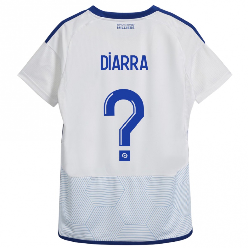 Men Football Massaoly Diarra #0 White Away Jersey 2023/24 T-Shirt