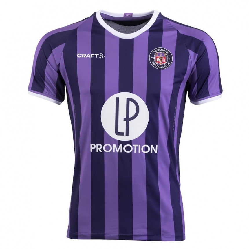 Men Football Your Name #0 Purple Away Jersey 2023/24 T-Shirt