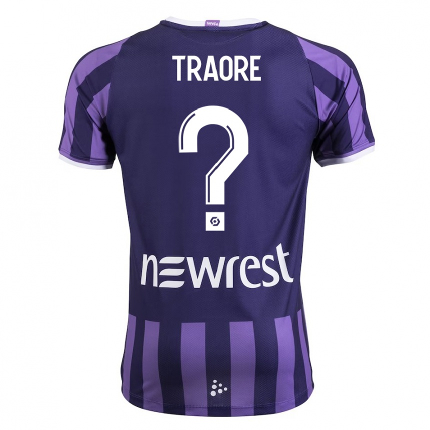 Men Football Bonota Traoré #0 Purple Away Jersey 2023/24 T-Shirt