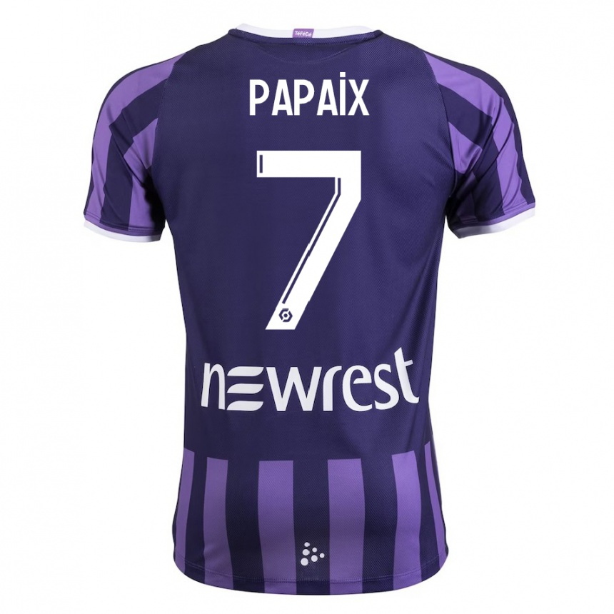 Men Football Marie Papaix #7 Purple Away Jersey 2023/24 T-Shirt