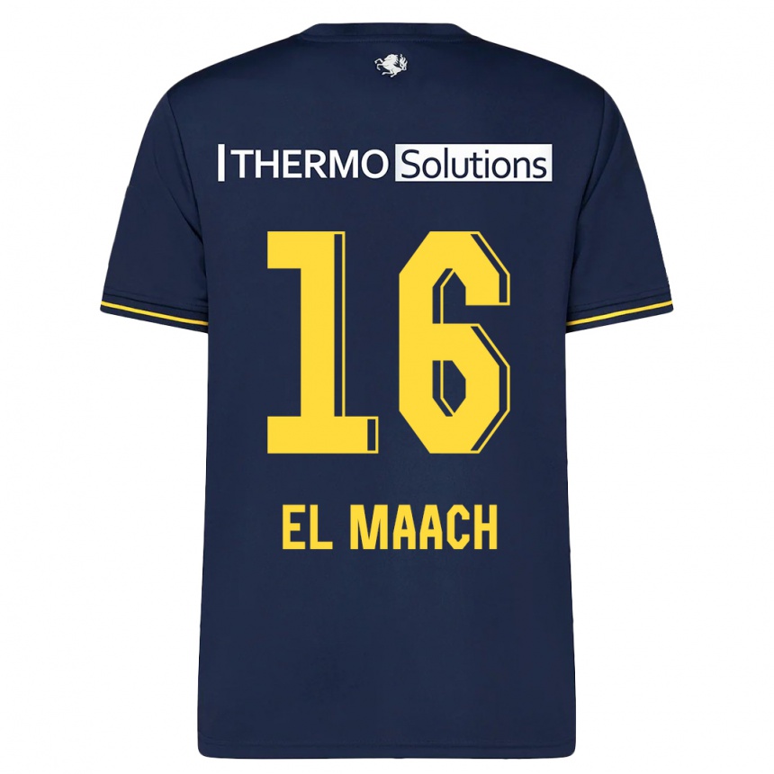 Men Football Issam El Maach #16 Navy Away Jersey 2023/24 T-Shirt