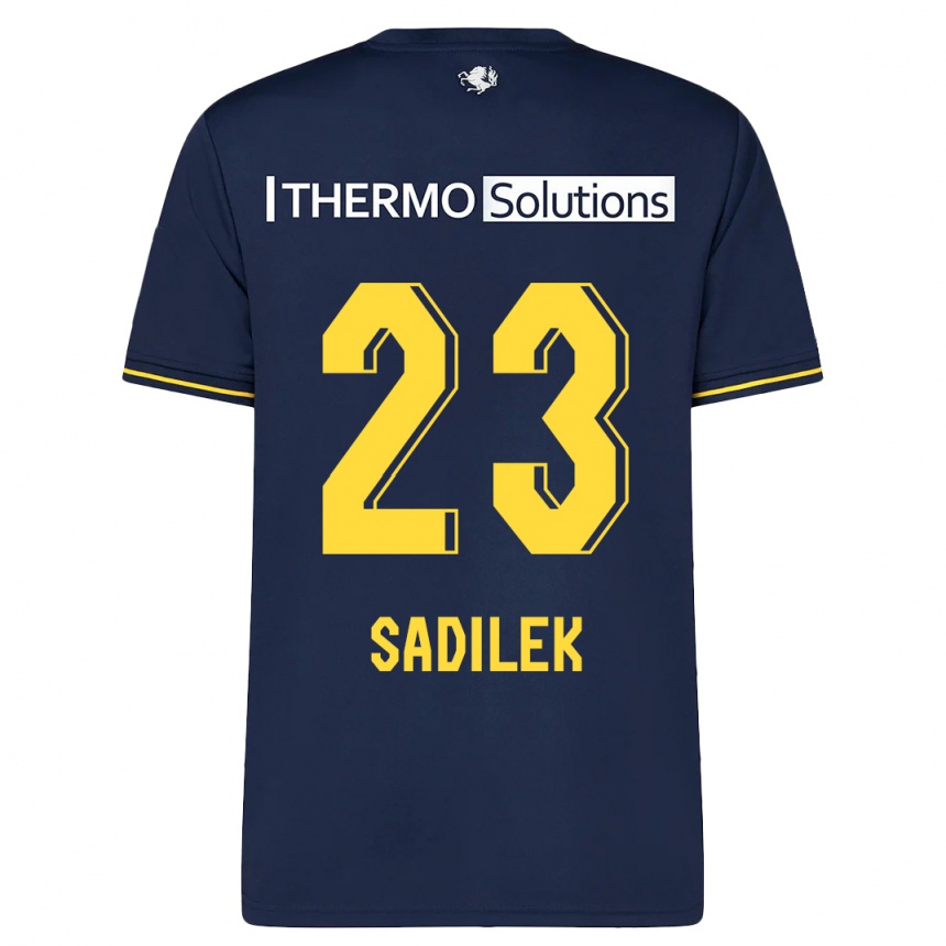 Men Football Michal Sadilek #23 Navy Away Jersey 2023/24 T-Shirt